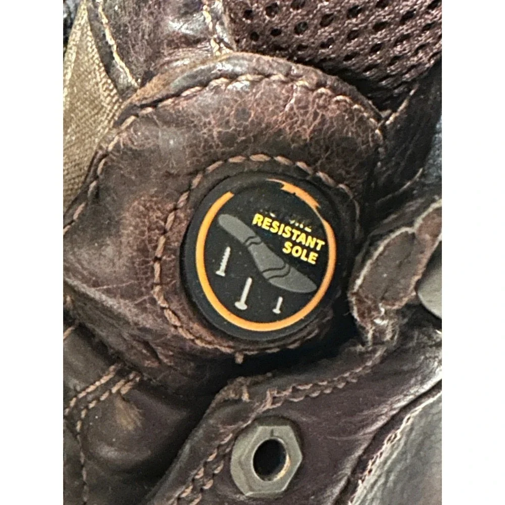 Timberland PRO Brown Leather‎ Steel Toe Work Boots Ankle Boots
